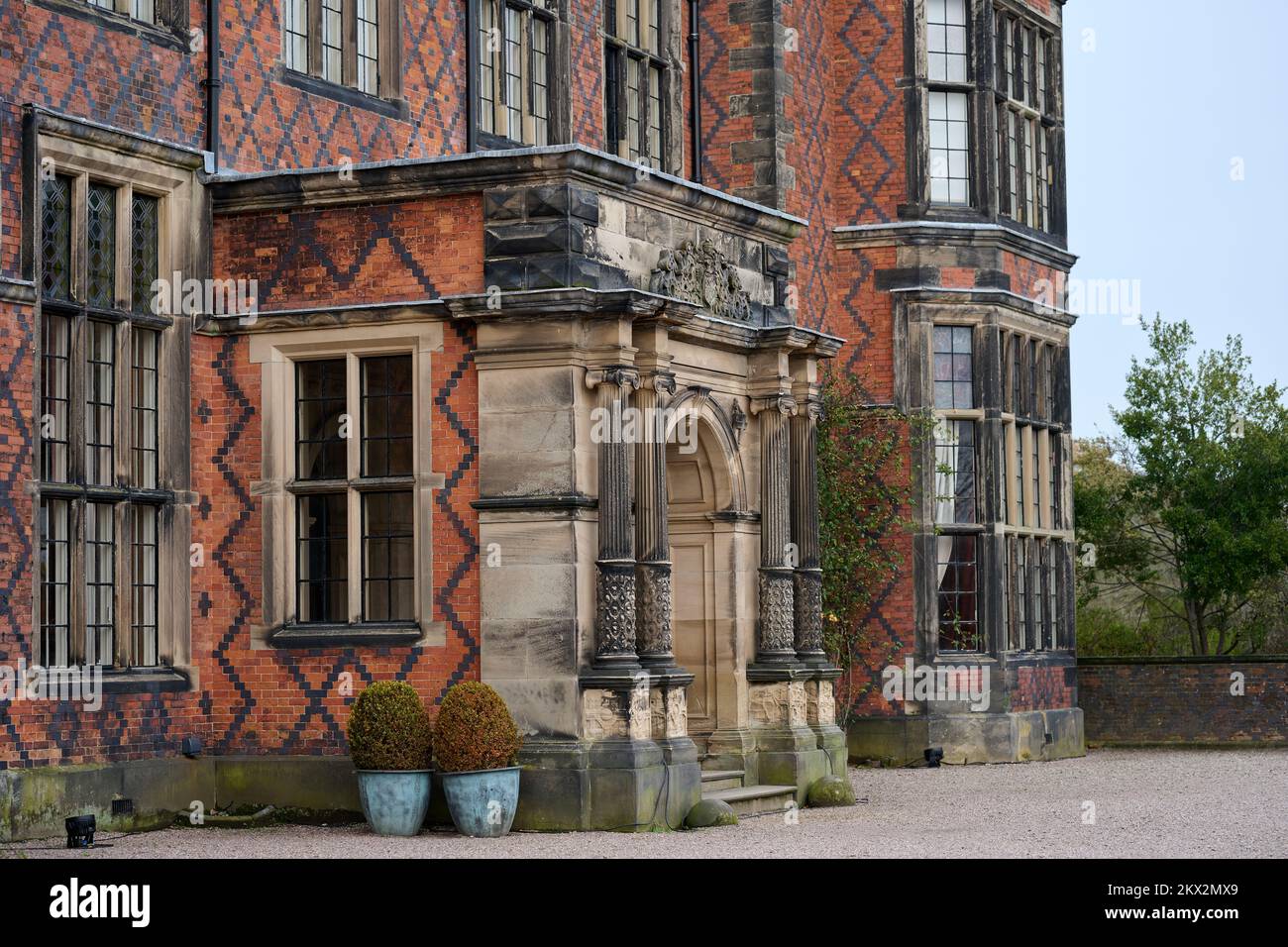 Arley Hall and Gardens Doorway Foto Stock