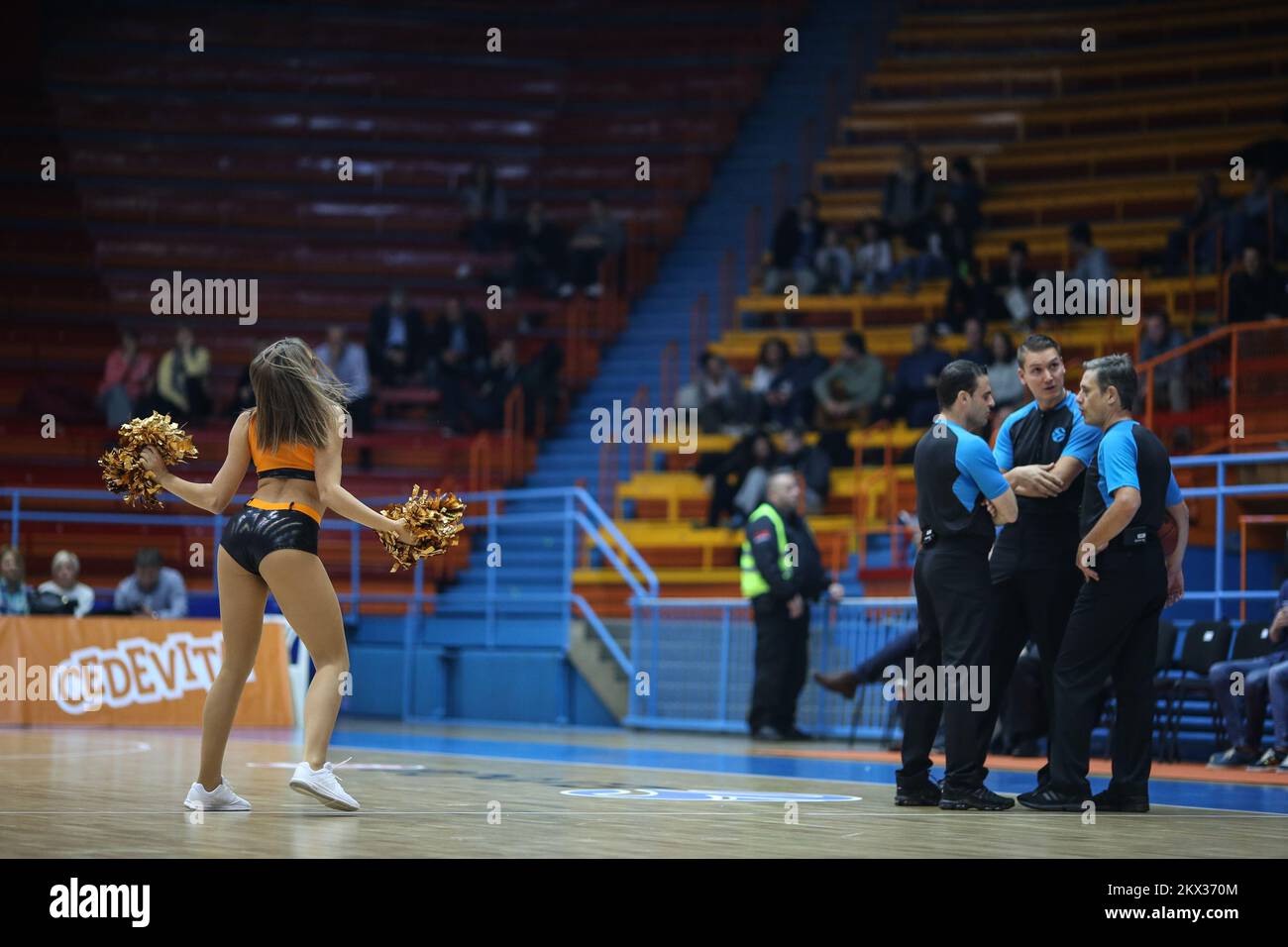 01.11.2017., Zagabria, Croazia - Eurocup, gruppo A, turno 04, KK Cedevita - Unics Kazan. Cedevitasice. Foto: Igor soban/PIXSELL Foto Stock