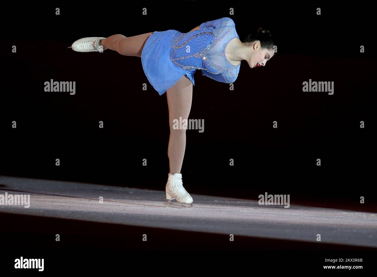 09.12.2017., Zagreb, Ice area alla Sala dello sport - Gala vincitore show al concorso 50th Golden spin di Zagreb 2017. Katarina Kitarovic, Croazia. Foto: Igor Kralj/PIXSELL Foto Stock