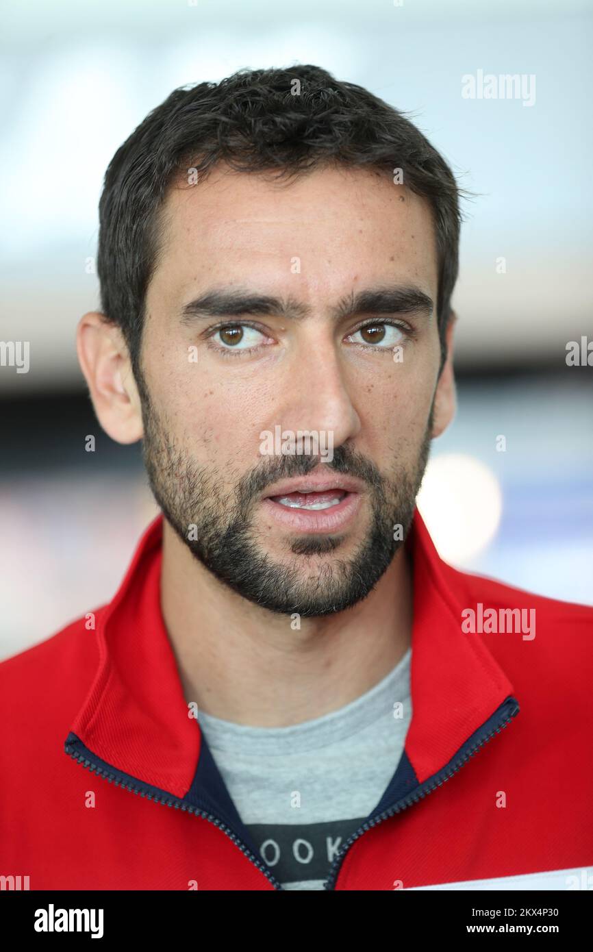 30.01.2018., Croazia, Zagabria - Marin Cilic è tornato dall'Australia dove ha giocato l'Australian Open Tennis Tournament. Foto: Slavko Midzor/PIXSELL Foto Stock