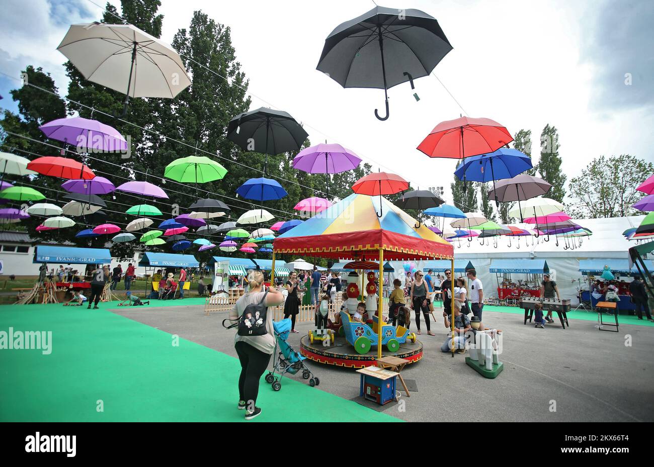 20.05.2018., Zagabria - per un quinto anno consecutivo Ivanic Grad ospita il Festival dei Giochi che si tiene al Parco Sportivo Zelenjak. Foto: Sanjin Strukic/PIXSELL Foto Stock