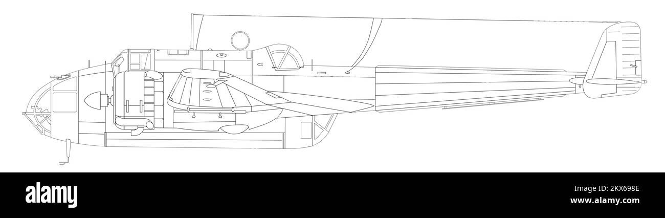 Handley Page Hampden Mk i Foto Stock