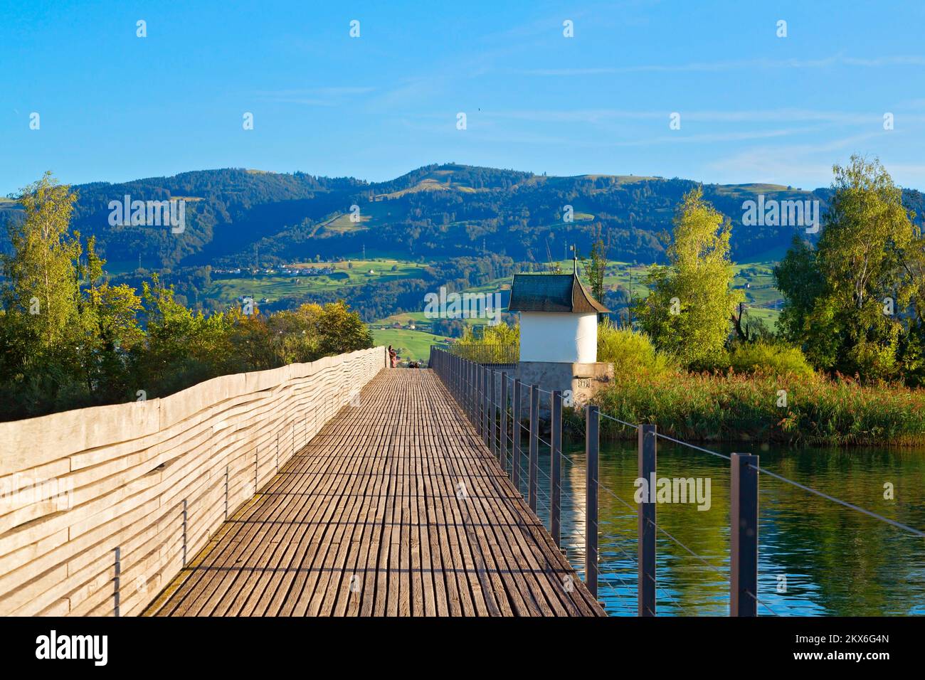 Rapperswil-Jona sul lago di Zurigo, Svizzera Foto Stock