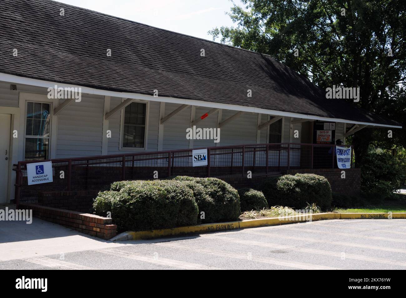 Gwinnett County DRC. Georgia forti tempeste e inondazioni. Fotografie relative a disastri e programmi, attività e funzionari di gestione delle emergenze Foto Stock