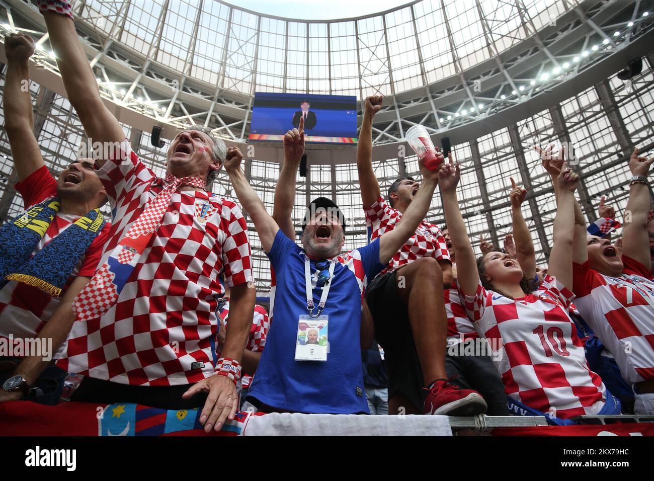 15.07.2018. Mosca, Russia - Coppa del mondo di calcio 2018 , finali, Croazia - Francia. Foto: Igor Kralj/PIXSELL Foto Stock