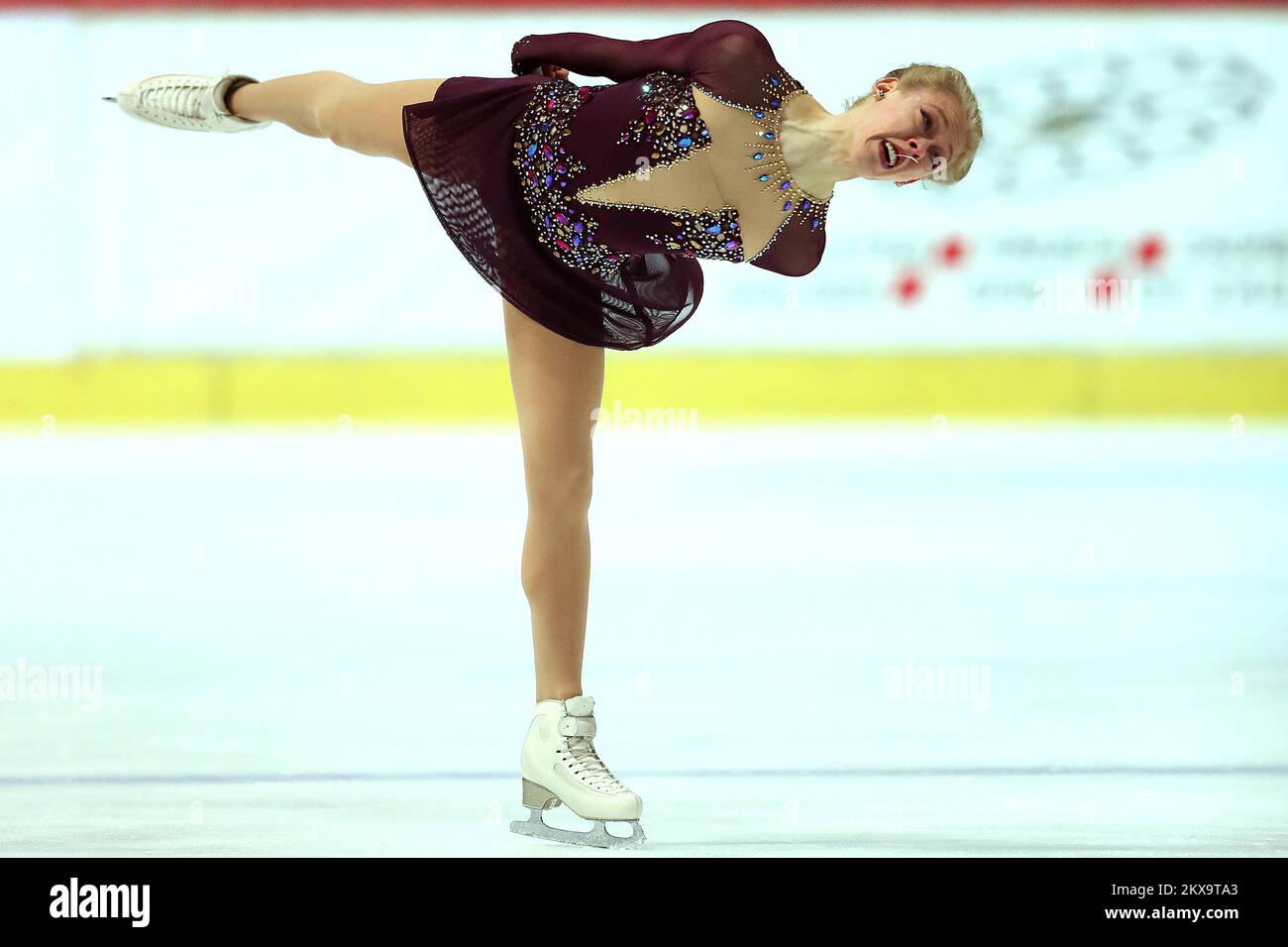 08.12.2018., Zagabria, Croazia - 51st Golden spin in Dom sportova. Bradie Tennell, Foto: Goran Stanzl/PIXSELL Foto Stock