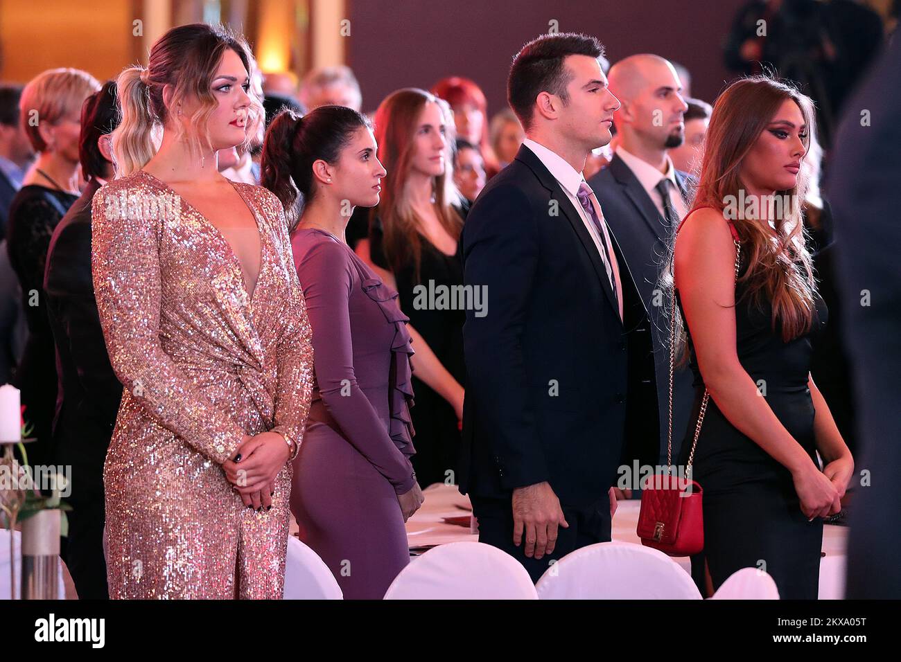 19.12.2018., Zagabria - Annuncio dei migliori atleti nella selezione del Comitato Olimpico Croato tenutosi al Palazzo Cristallo dell'Hotel Westin. Sandra Perkovic. Foto: Goran Stanzl/PIXSELL Foto Stock