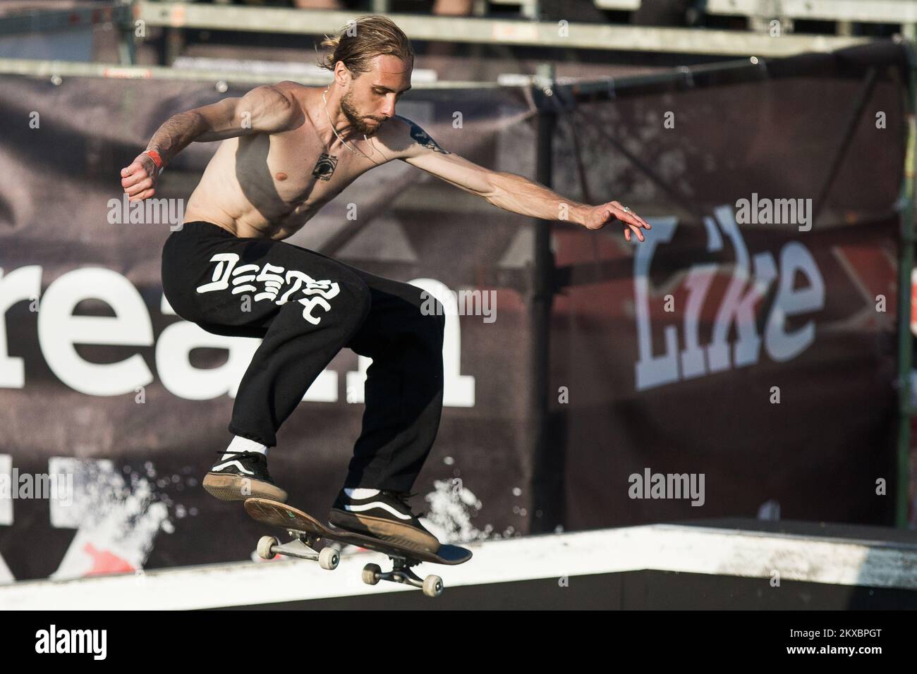 06.06.2019., Osijek, Croazia - finale di Skate PRO durante l'evento di sport estremi Pannonian Challenge. Foto: Davor Javorovic/PIXSELL Foto Stock