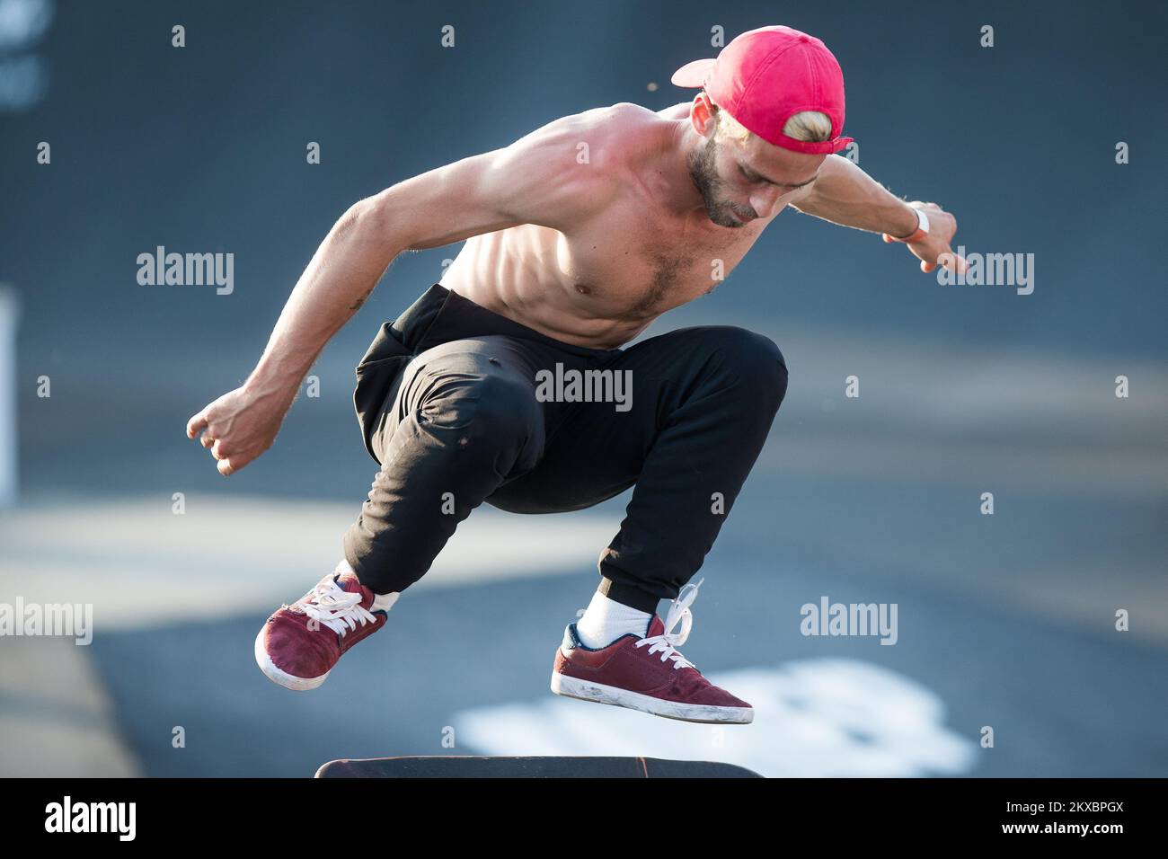 06.06.2019., Osijek, Croazia - finale di Skate PRO durante l'evento di sport estremi Pannonian Challenge. Foto: Davor Javorovic/PIXSELL Foto Stock