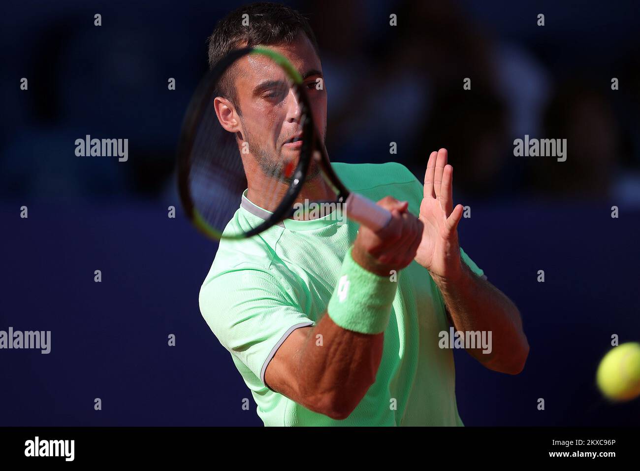 19.07.2019., Umag - ATP Croazia Open, Quarterfinale, Laslo Djere vs Leonardo Mayer. Foto: Goran Stanzl/PIXSELL Foto Stock