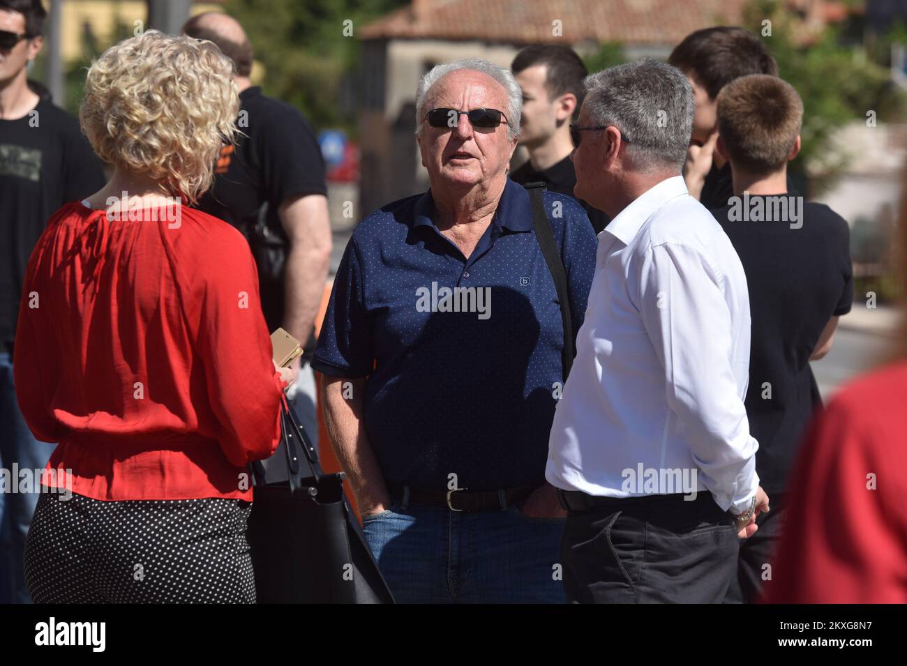 07.06.2020., Sibenik - Croazia Marks 27 anni senza Drazen Petrovic poco prima dell'estate del 1993, un incidente stradale sulla strada statale vicino alla città tedesca di Ingolstadt privò la Croazia di uno dei migliori atleti di tutti i tempi - l'unico Drazen Petrovic. Il 7 giugno è stato così trasformato in un giorno di shock, tristezza e incredulità, e ogni 7 giugno che è seguito in un giorno di ricordo. Il genio del basket aveva lasciato un segno indelebile a livello globale, anche se non conosceremo mai il suo pieno impatto dal momento che è stato preso da noi prima che abbia compiuto 30 anni. Foto: Hrvoje Jelavic/PIXSELL Foto Stock