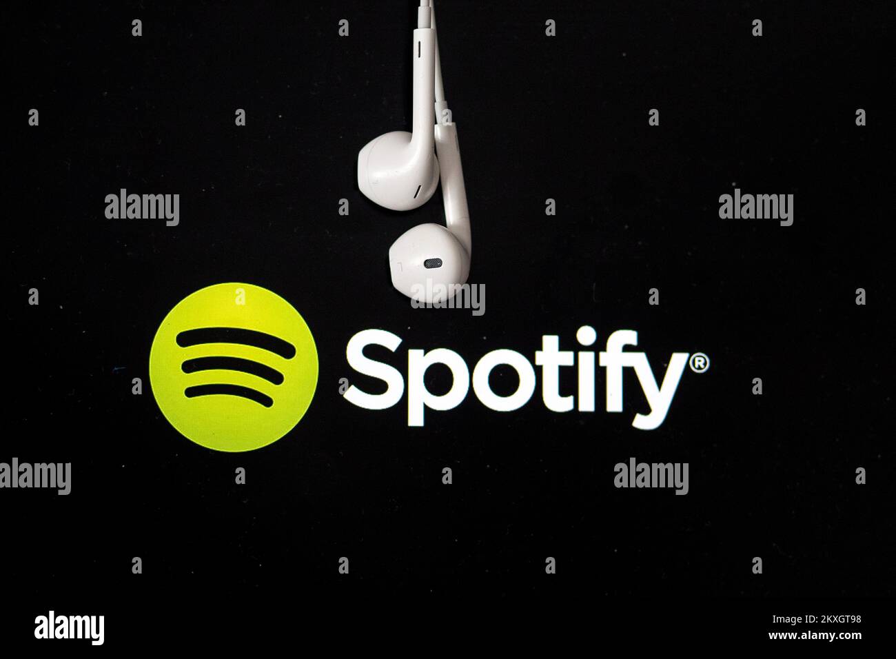 Foto scattata il 16 luglio 2020. Mostra l'illustrazione di Spotify, a Zagabria, Croazia. Il provider svedese di servizi di streaming musicale e media Spotify ha lanciato martedì in 13 nuovi mercati, tra cui la Croazia. Foto: Igor Kralj/PIXSELL Foto Stock