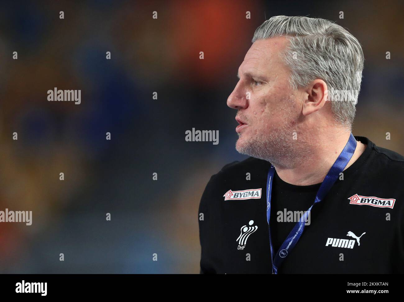 CAIRO, EGITTO - 25 GENNAIO: Allenatore principale della Danimarca Nikolaj Jacobsen durante la partita di II Campionato del mondo IHF del 27th tra Danimarca e Croazia al Cairo Stadium Sports Hall del Cairo, Egitto, il 25 gennaio 2021. Foto: Slavko Midzor/PIXSELL Foto Stock