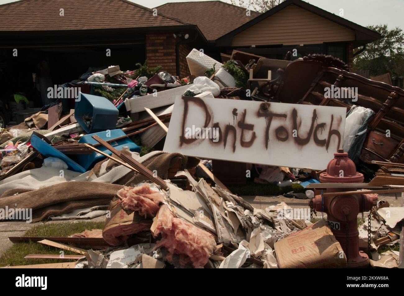 011090412 dopo l'uragano Issac. Louisiana Hurricane Isaac. Fotografie relative a disastri e programmi, attività e funzionari di gestione delle emergenze Foto Stock