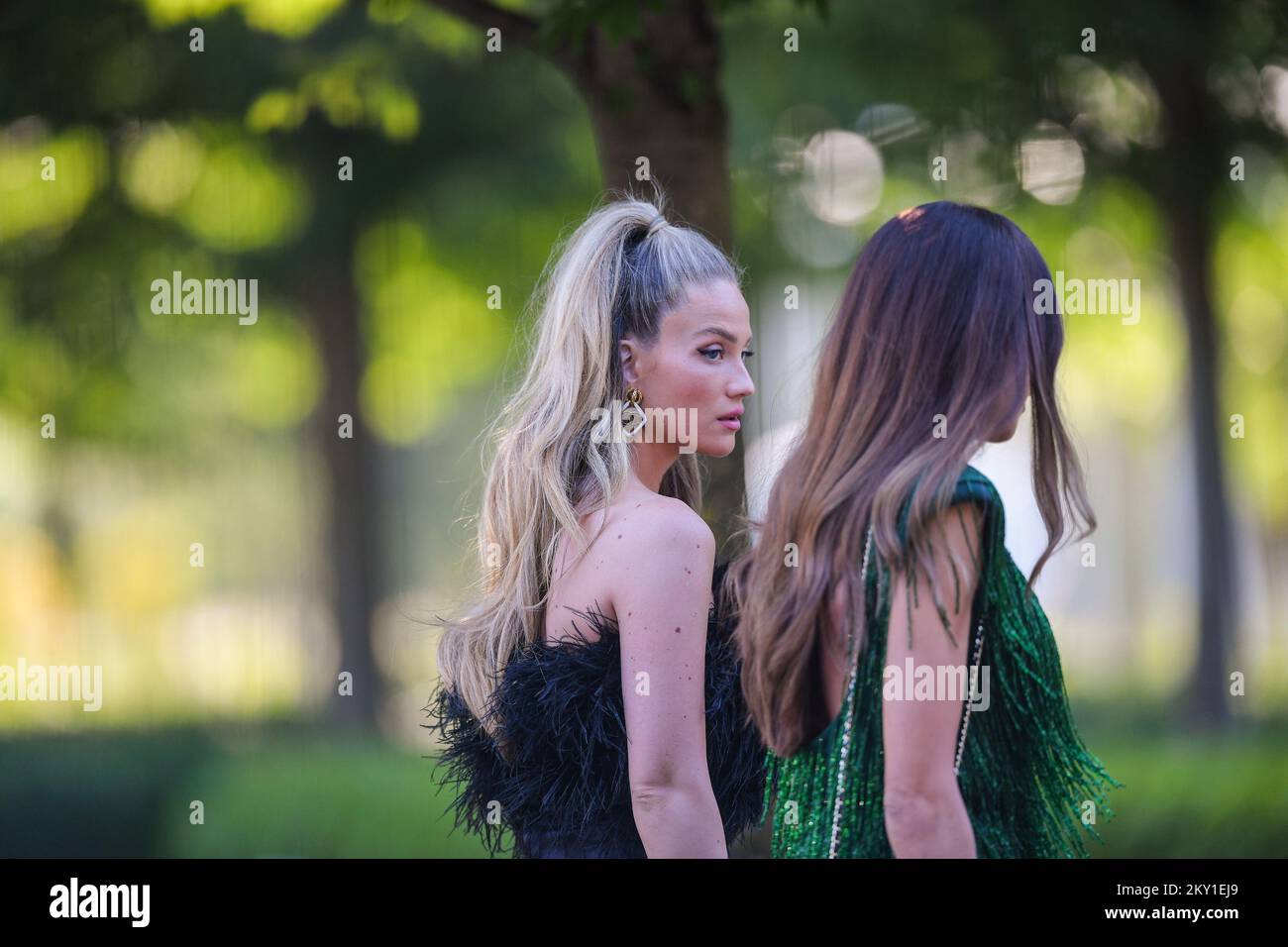 Izabel Kovacic, moglie del calciatore croato Mateo Kovacic, durante le