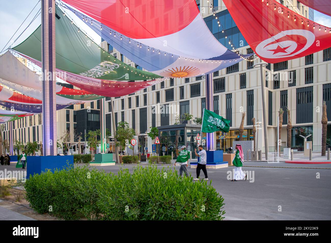 Lusail Plaza 4 torre. Al Saad Tower Lusail boulevard di recente sviluppo città del Qatar Foto Stock