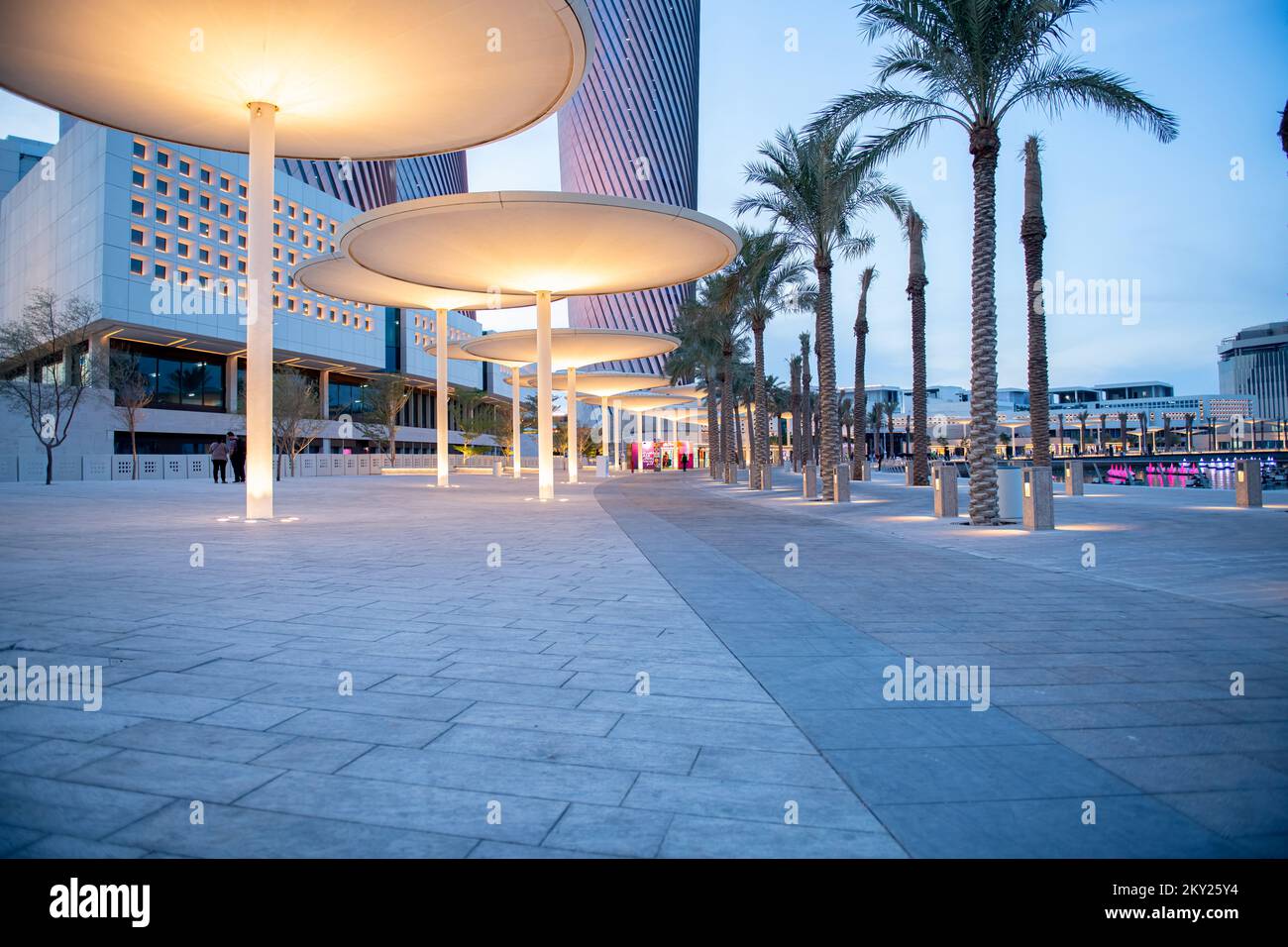 Lusail Plaza 4 torre. Al Saad Tower Lusail boulevard di recente sviluppo città del Qatar Foto Stock