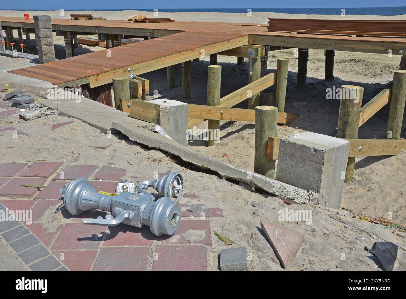 Un promemoria di ciò che era. New Jersey Hurricane Sandy. Fotografie relative a disastri e programmi, attività e funzionari di gestione delle emergenze Foto Stock