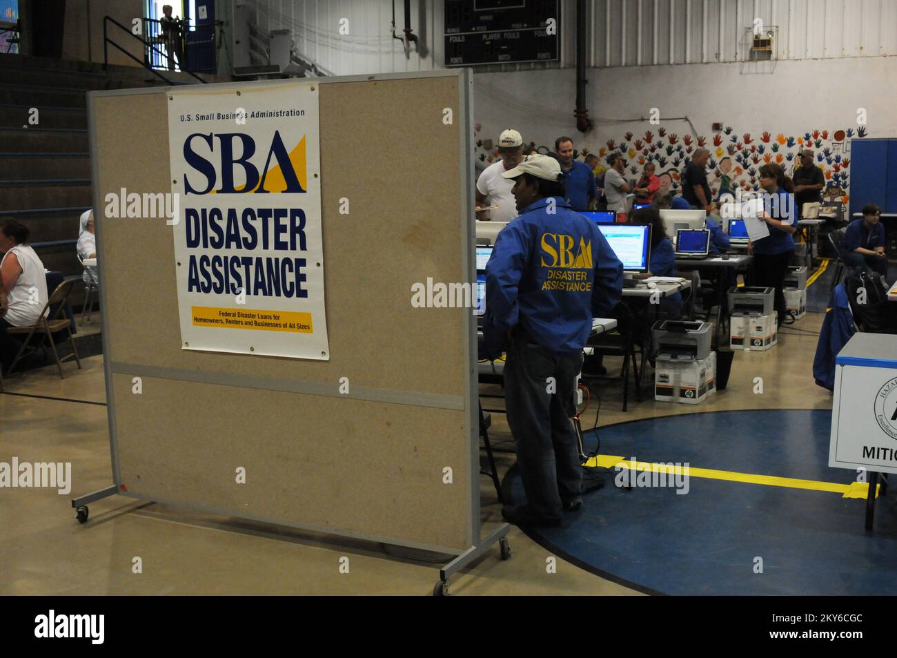 SBA a Cleveland County .. Fotografie relative a disastri e programmi, attività e funzionari di gestione delle emergenze Foto Stock