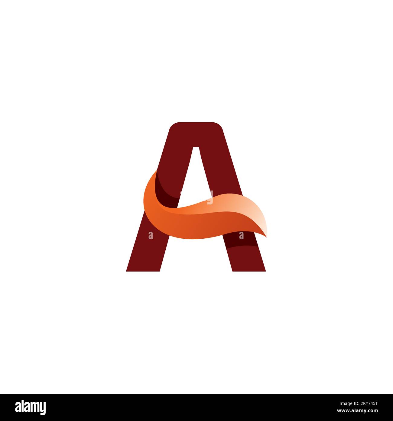 Fox Letter A Logo Initial A Design. Logo Fox Illustrazione Vettoriale