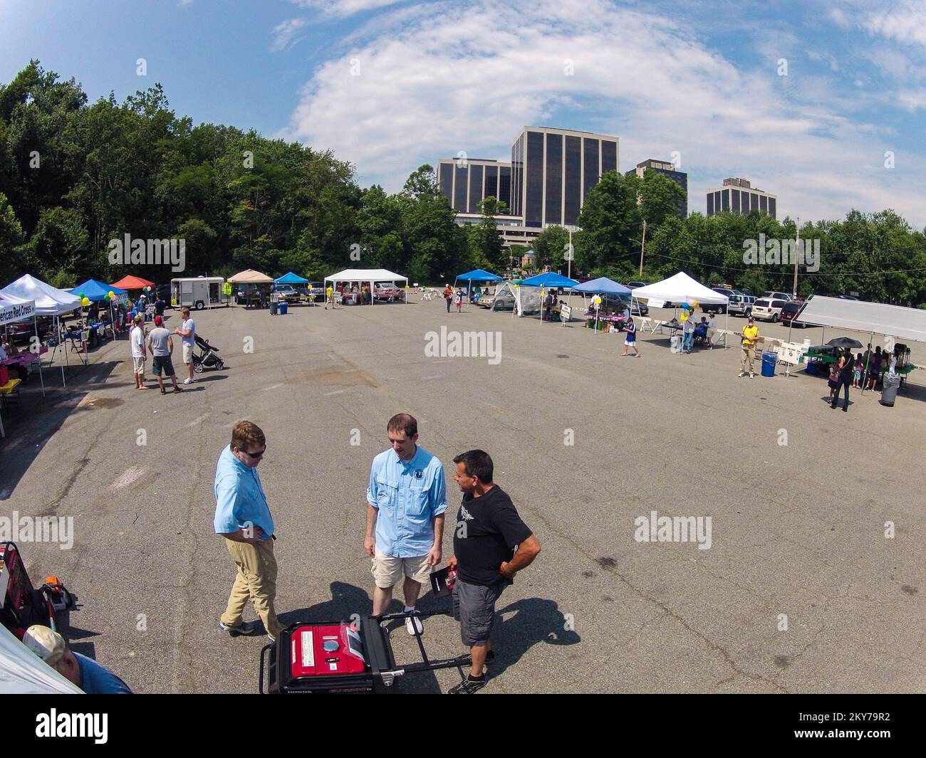 Chiesa di Gesù Cristo dei Santi degli ultimi giorni preparazione fiera. New Jersey Hurricane Sandy. Fotografie relative a disastri e programmi, attività e funzionari di gestione delle emergenze Foto Stock