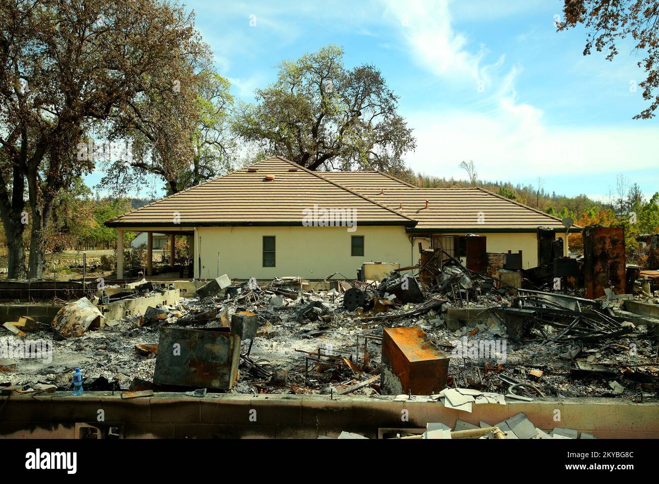 La mitigazione funziona. California Valley Fire e Butte Fire. Fotografie relative a disastri e programmi, attività e funzionari di gestione delle emergenze Foto Stock