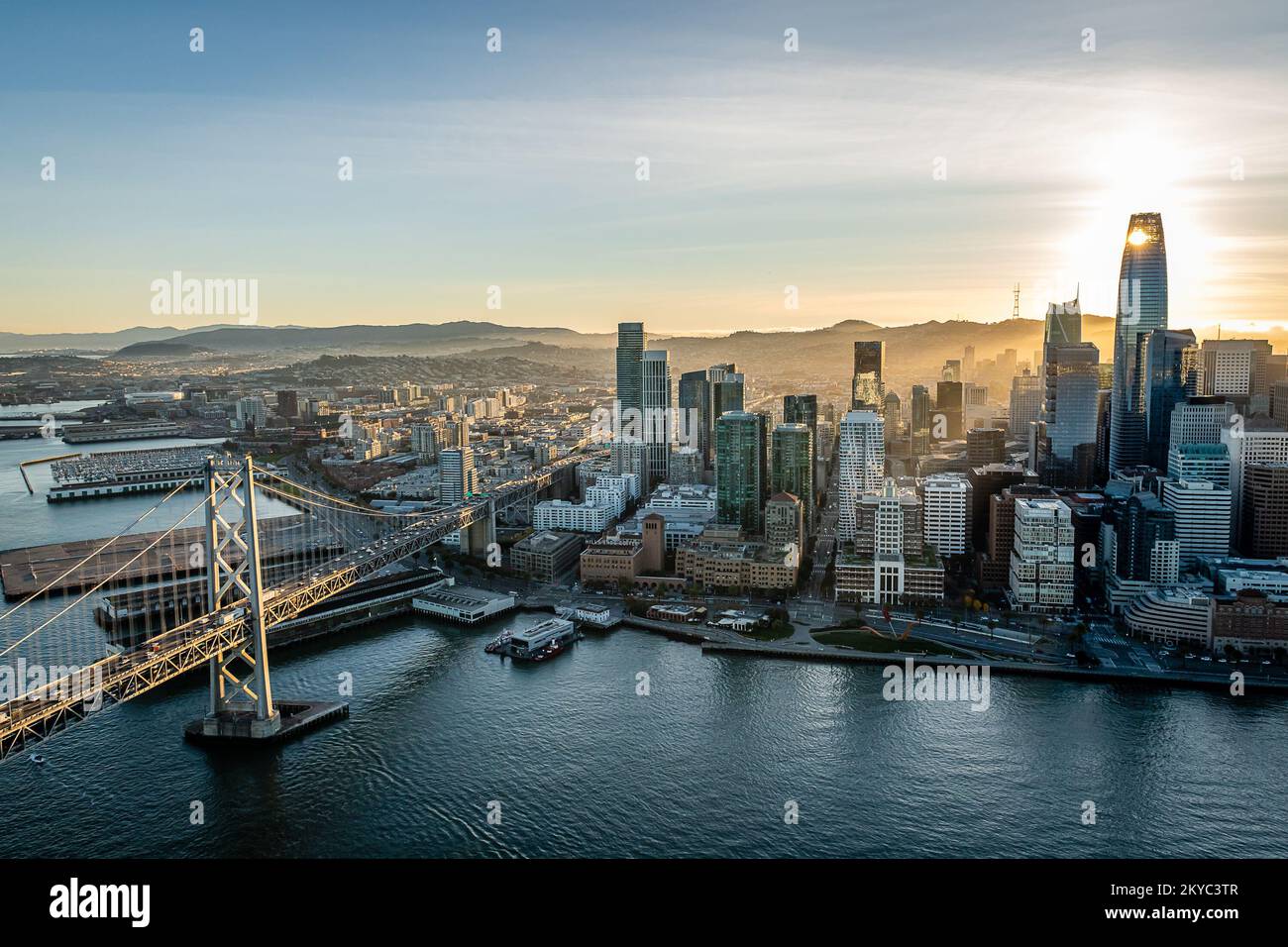 Fotografia aerea di San Francisco Foto Stock