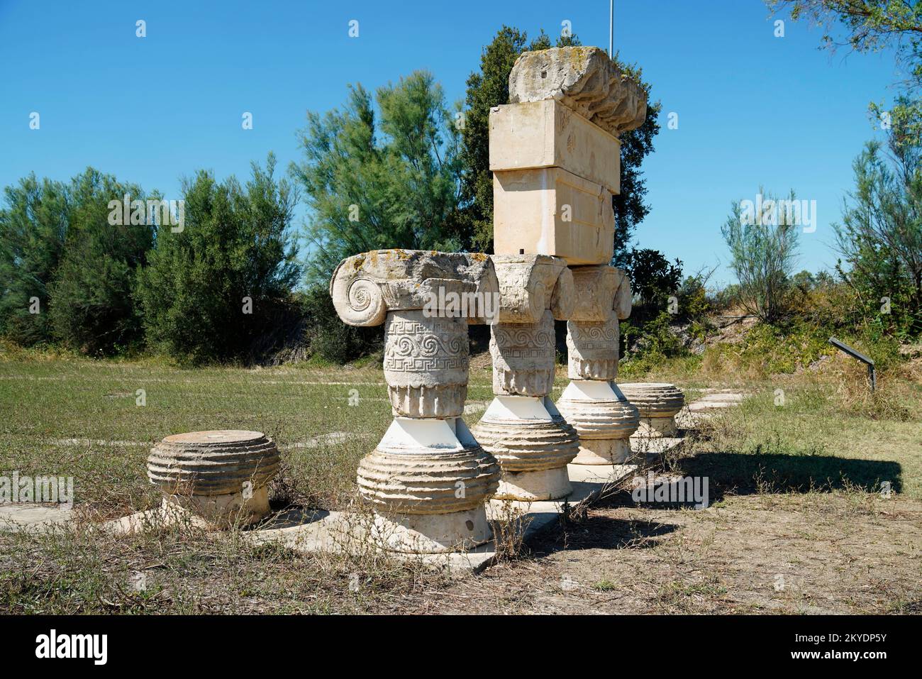 Sito Archeologico di Metaponto, Regione Basilicata, Provincia di Matera, Italia, Metaponto Foto Stock