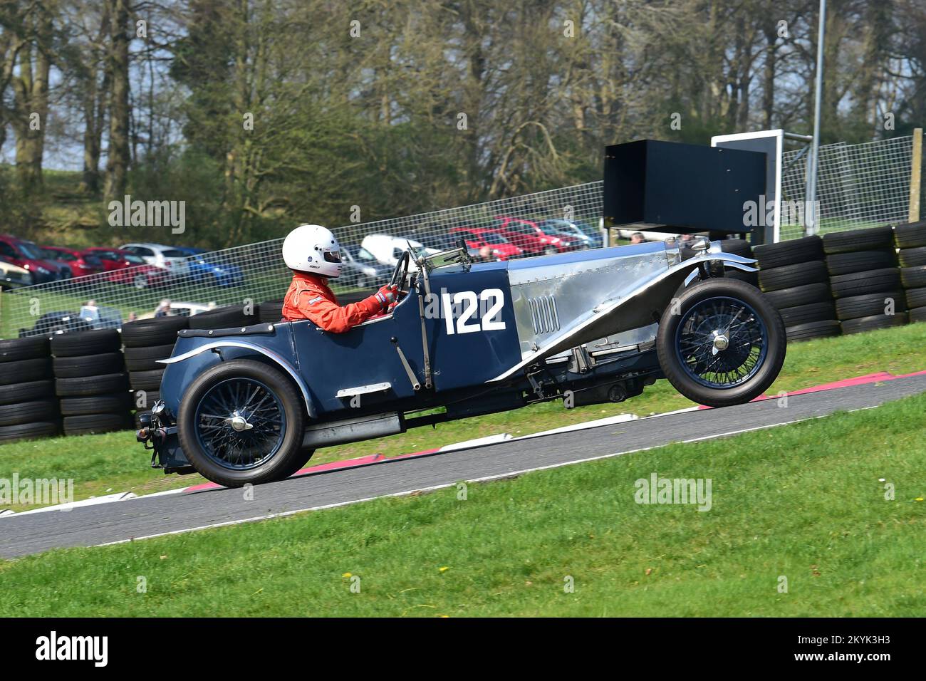 Robin lightwood,Frazer Nash Fast Tourer, Frazer Nash/GN Race, quindici minuti di corse ravvicinate, con vetture che risalgono dai primi anni '1920s alla metà degli anni '1930s, Foto Stock