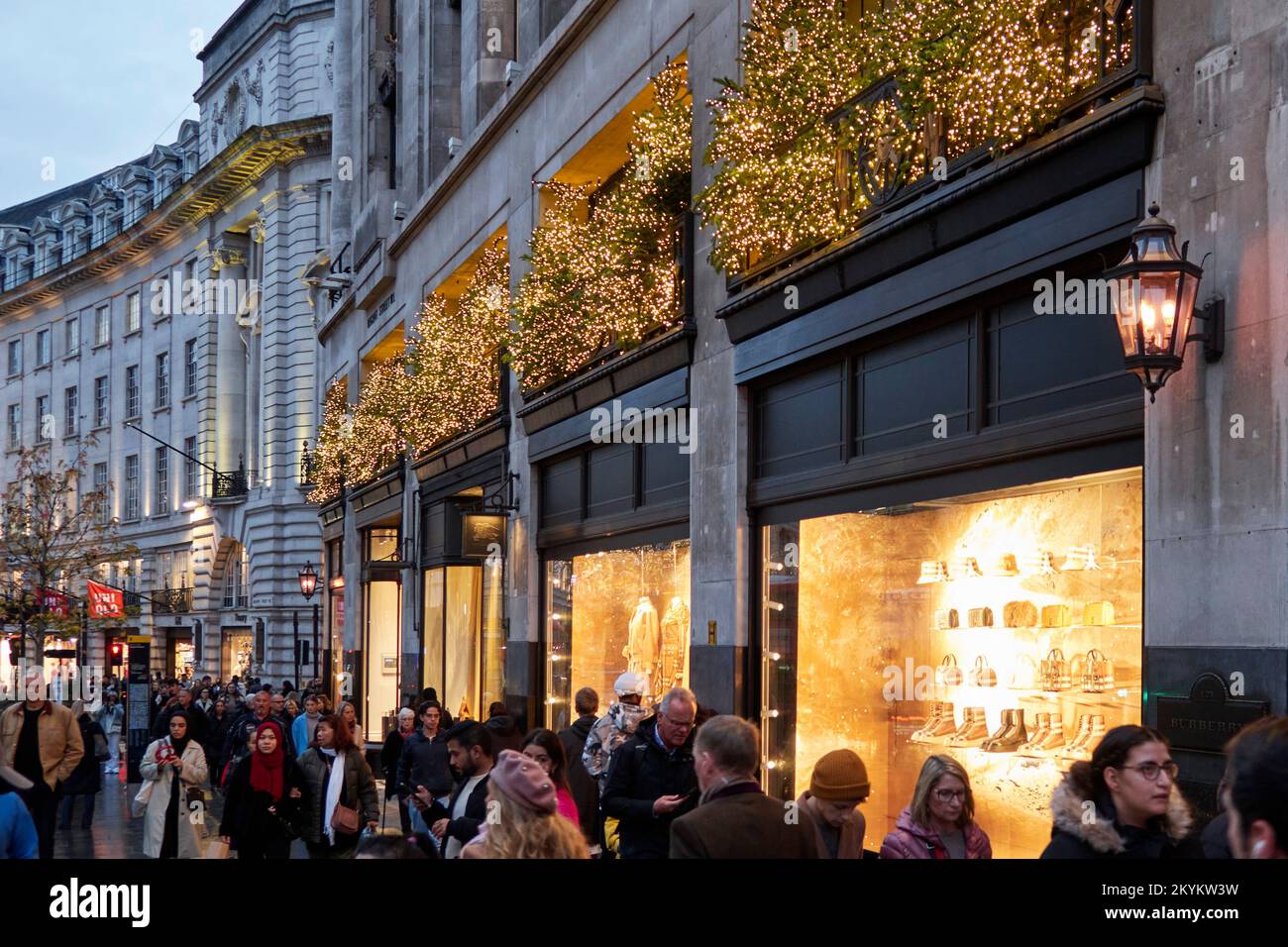 Regent Street - Shopping di Natale Foto Stock