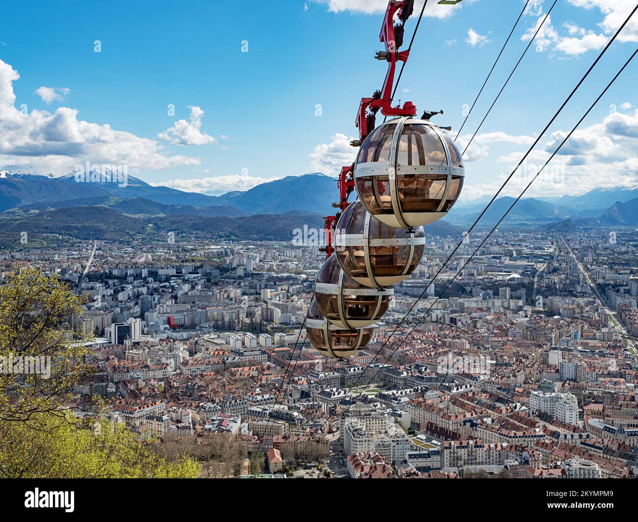 Prima funivia urbana Foto Stock