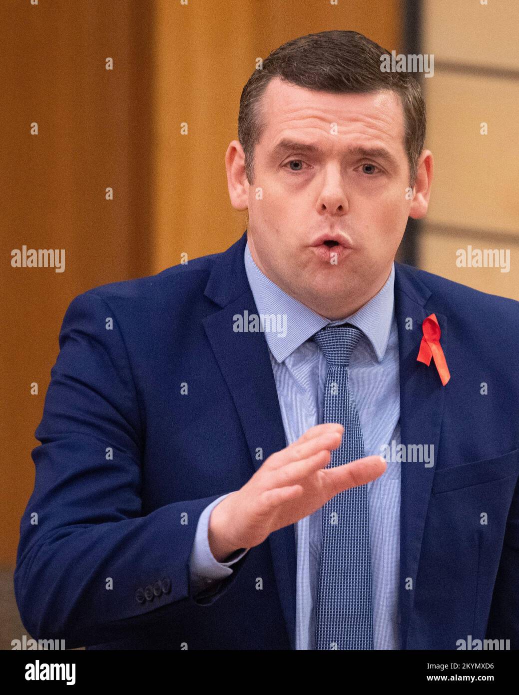 Edimburgo, Scozia, Regno Unito. 1st Dec, 2022. NELLA FOTO: Sessione settimanale delle interrogazioni dei primi Ministri al Parlamento scozzese. Credit: Colin D Fisher Credit: Colin Fisher/Alamy Live News Foto Stock