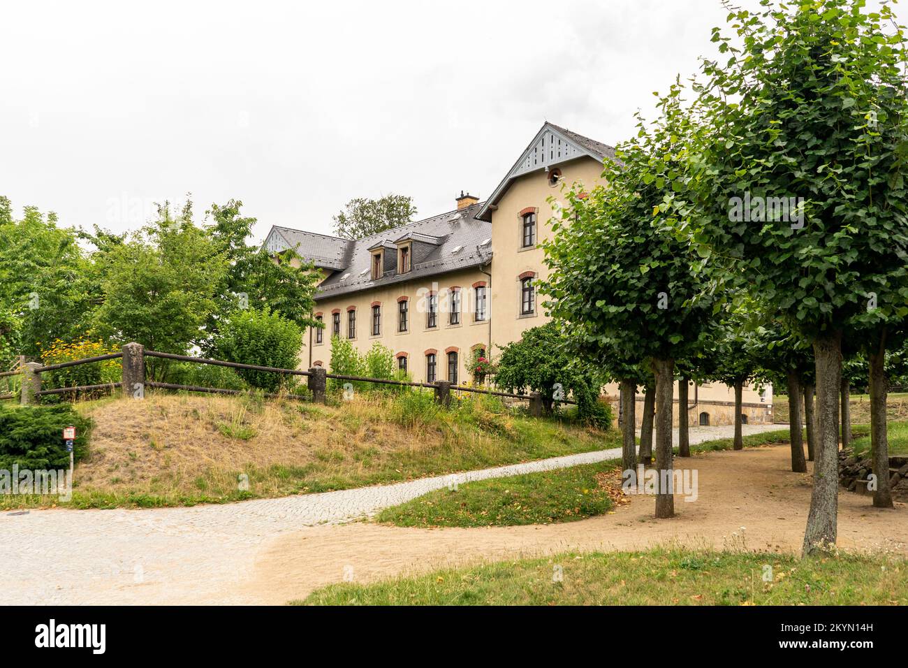 Konigstein è un'enorme fortezza nel sud-est della Germania. Foto Stock