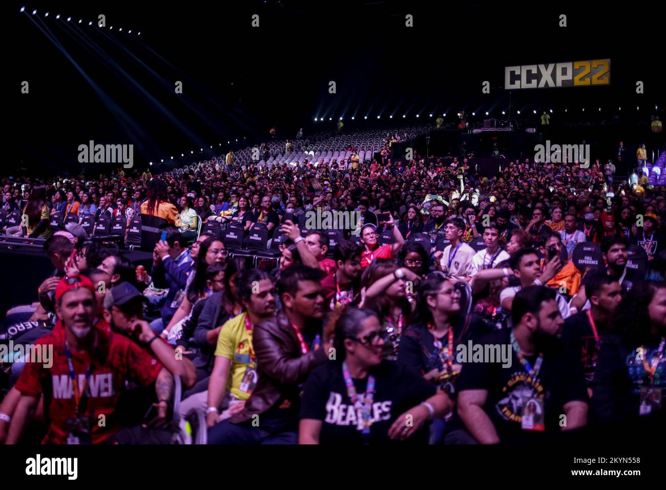 SP - Sao Paulo - 12/01/2022 - SAO PAULO, CCXP22 - primo giorno di Comic con Experience 2022 (CCXP22) questo Giovedi (01), il più grande evento di cultura pop del mondo che ritorna di persona a Expo Sao Paulo dopo due edizioni praticamente a causa di COVID-19 in Brasile.. Foto: Suamy Beydoun/AGIF/Sipa USA Foto Stock
