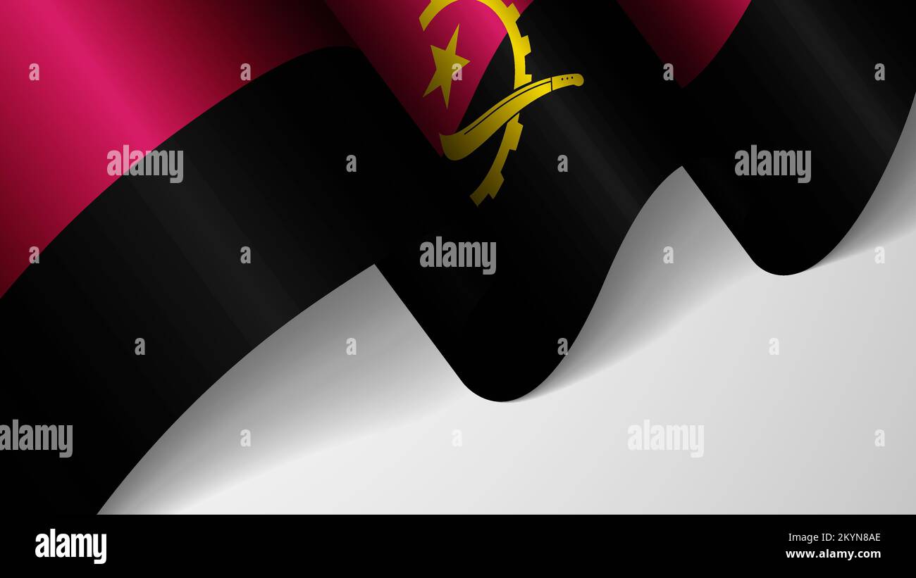 EPS10 Vector sfondo patriottico con bandiera di Angola. Un elemento di impatto per l'uso che si desidera fare di esso. Illustrazione Vettoriale