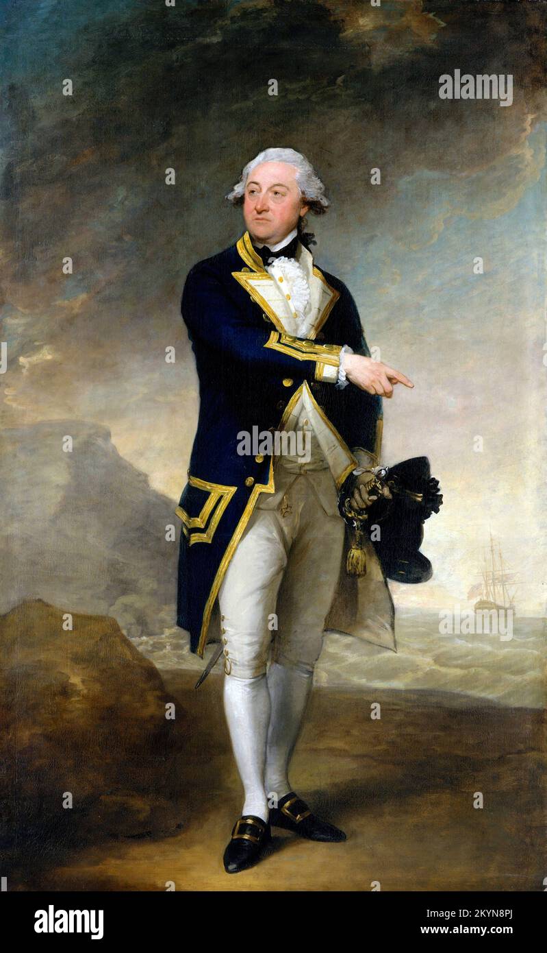 Capitano John Gell (1740-1806) di Gilbert Stuart (1755-1828), olio su tela, 1785 Foto Stock