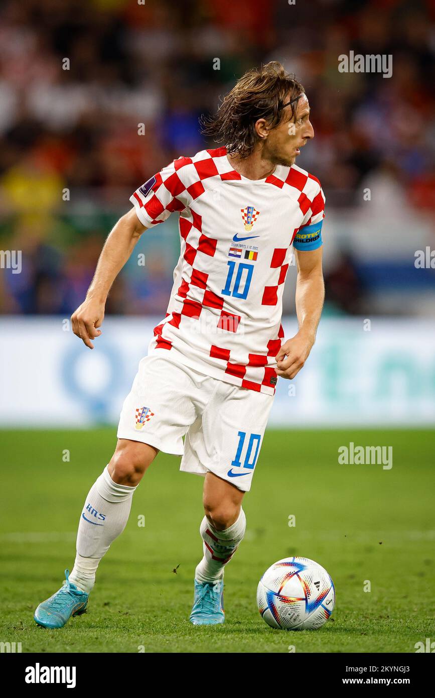 Doha, Catar. 01st Dec, 2022. MODRIC Luka di Croazia durante la partita tra Tunisia e Francia, valida per la fase di gruppo della Coppa del mondo, che si tiene presso l'Education City Stadium di Doha, Qatar. Credit: Rodolfo Buhrer/la Imagem/FotoArena/Alamy Live News Foto Stock