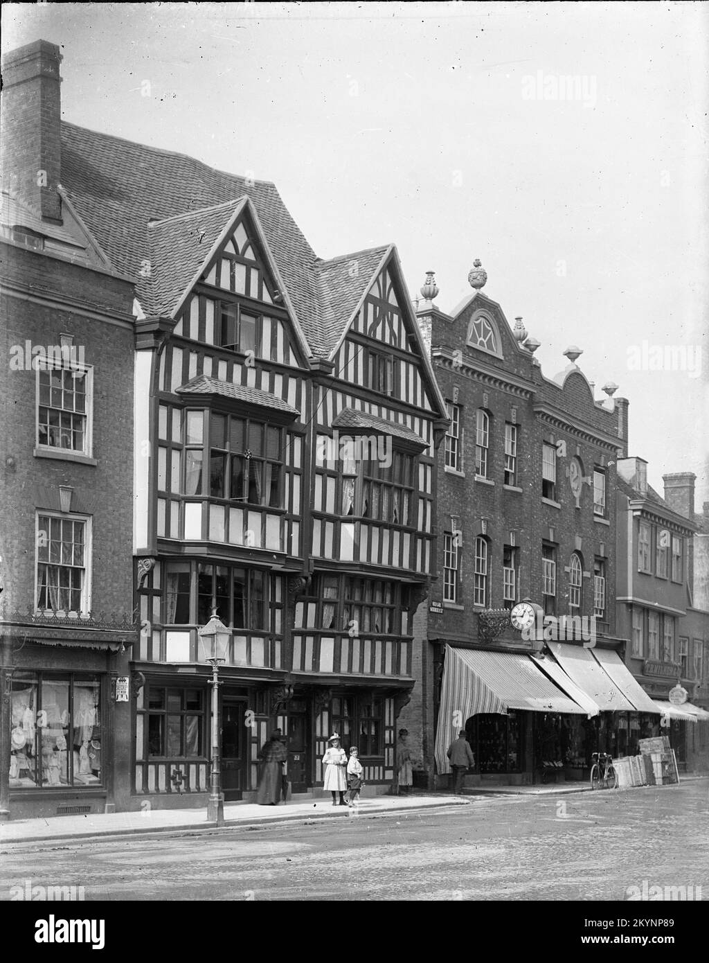 Tewkesbury High Street nel 1895 Foto Stock