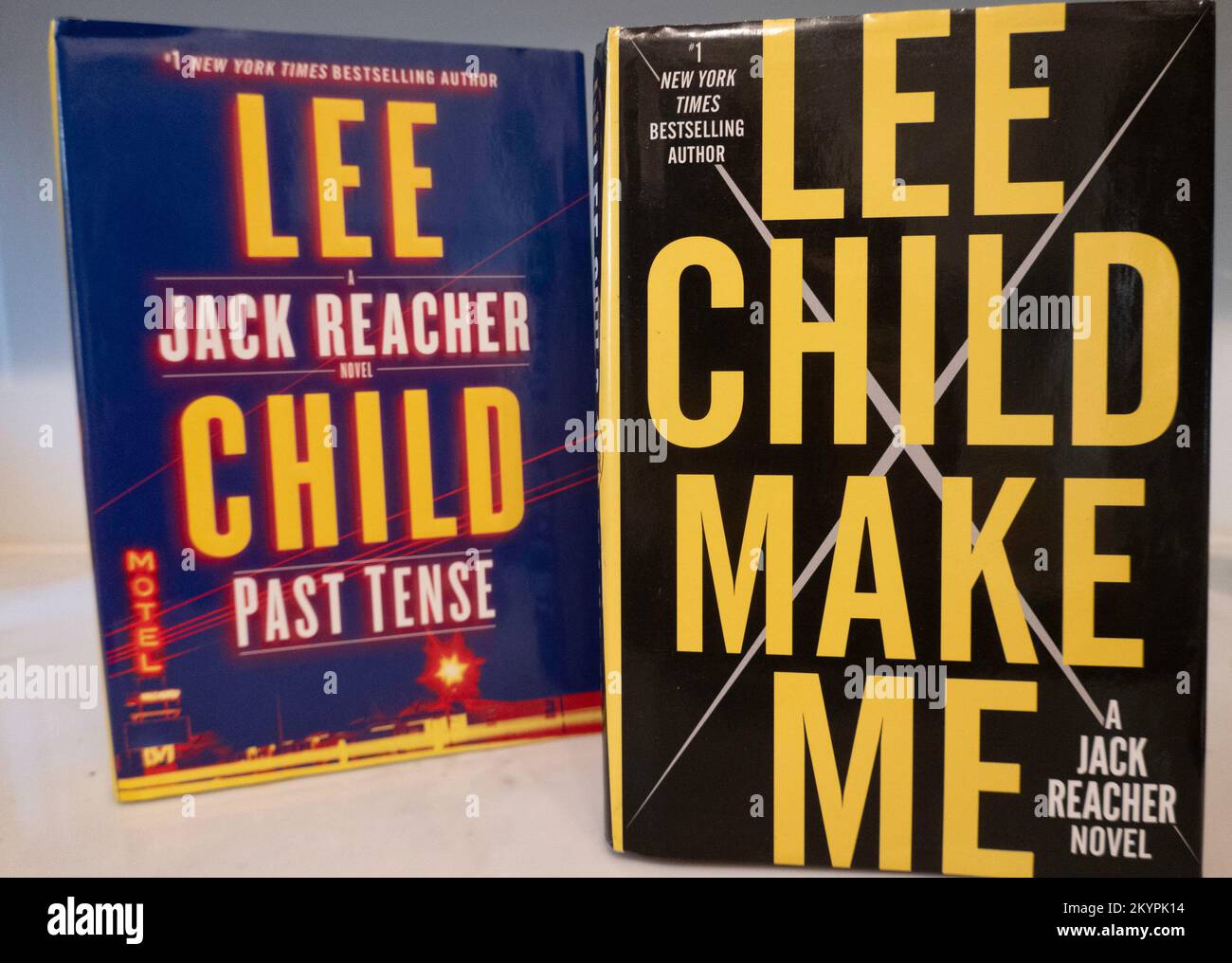 Still Life of Lee Child novels, 'Make Me' e 'Past Tense', 2022, USA Foto Stock