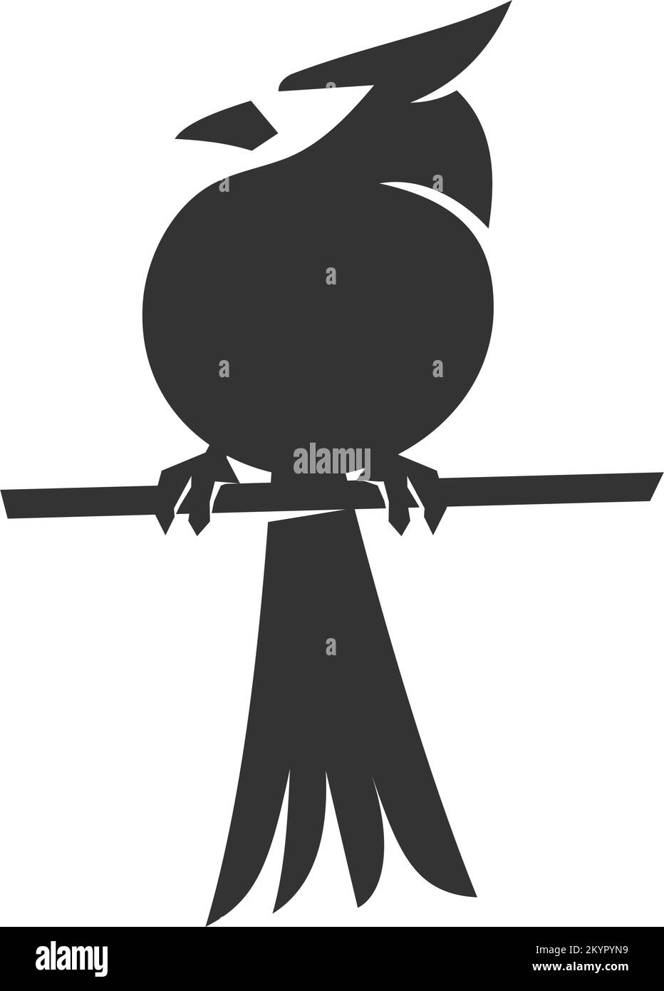 icona modello logo cardinal Bird Illustrazione identità del marchio Illustrazione Vettoriale