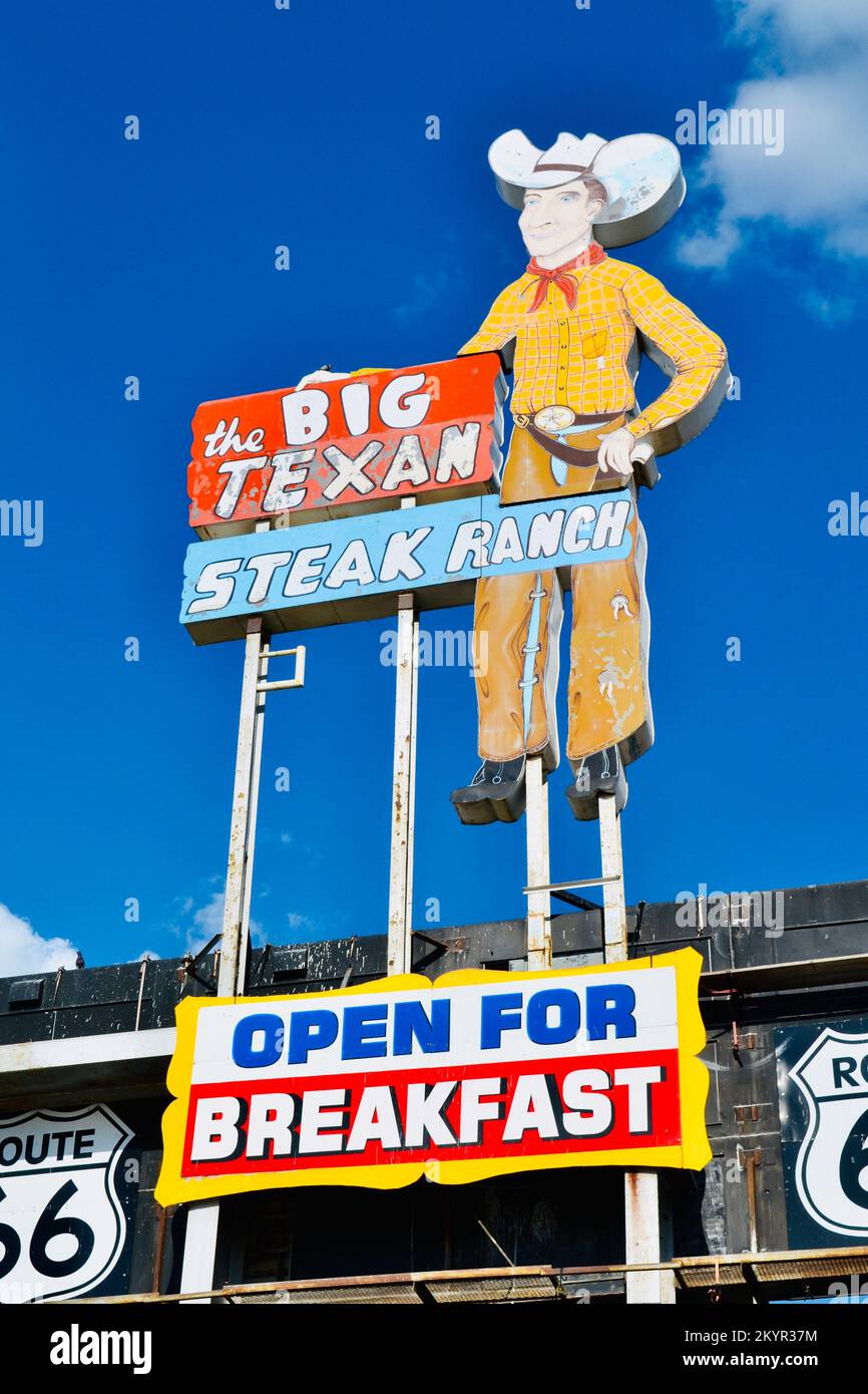 Big Texan steak house. Foto Stock