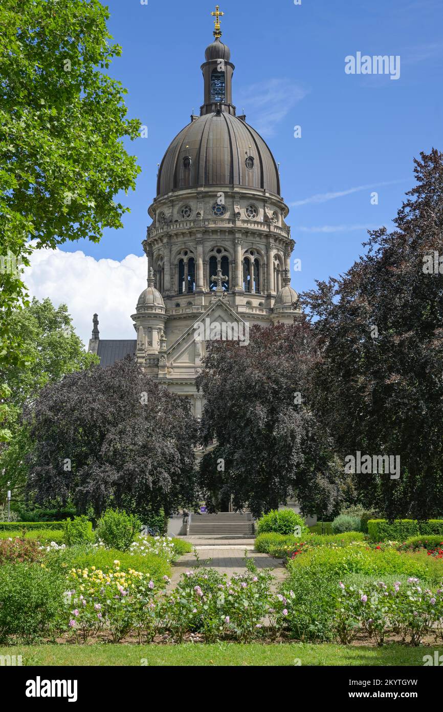 Christuskirche, Kaiserstraße, Neustadt, Magonza, Rheinland-Pfalz, Germania Foto Stock