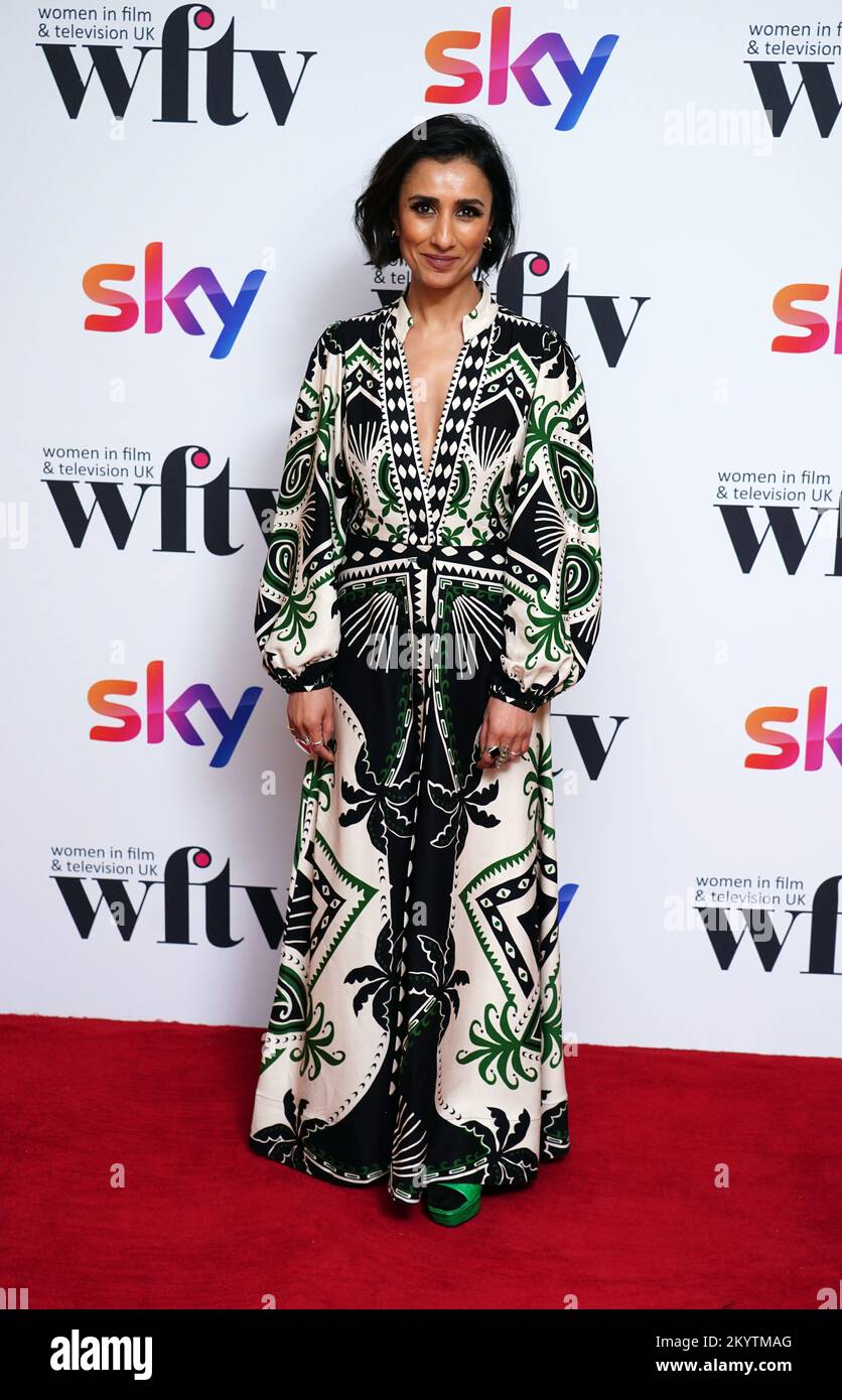 Anita Rani partecipa ai Women in Film and TV Awards al London Hilton Park Lane, nel centro di Londra. Data immagine: Venerdì 2 dicembre 2022. Foto Stock