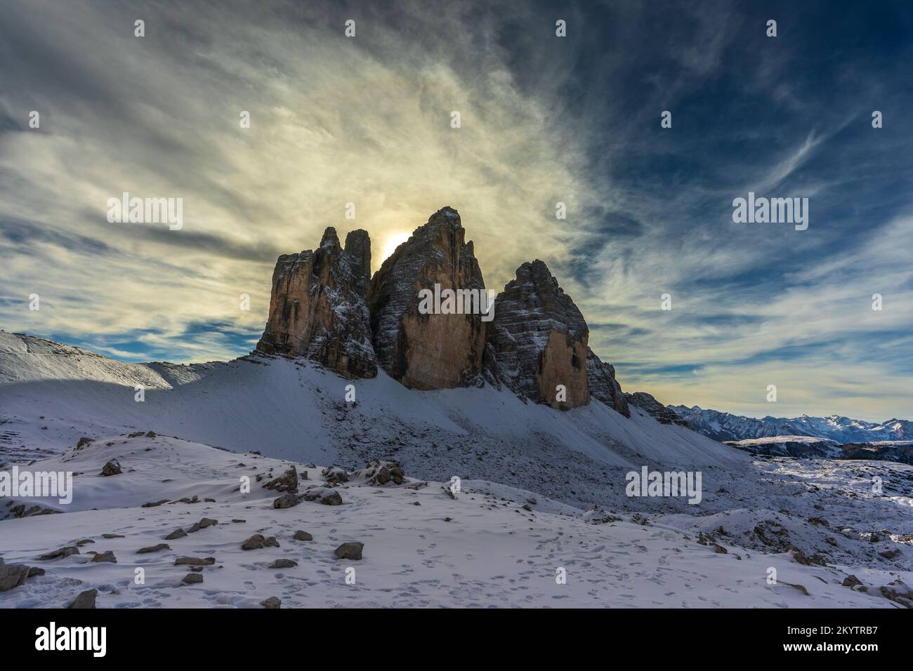 Le tre vette del Lavaredo (Dolomiti - Italia) Foto Stock