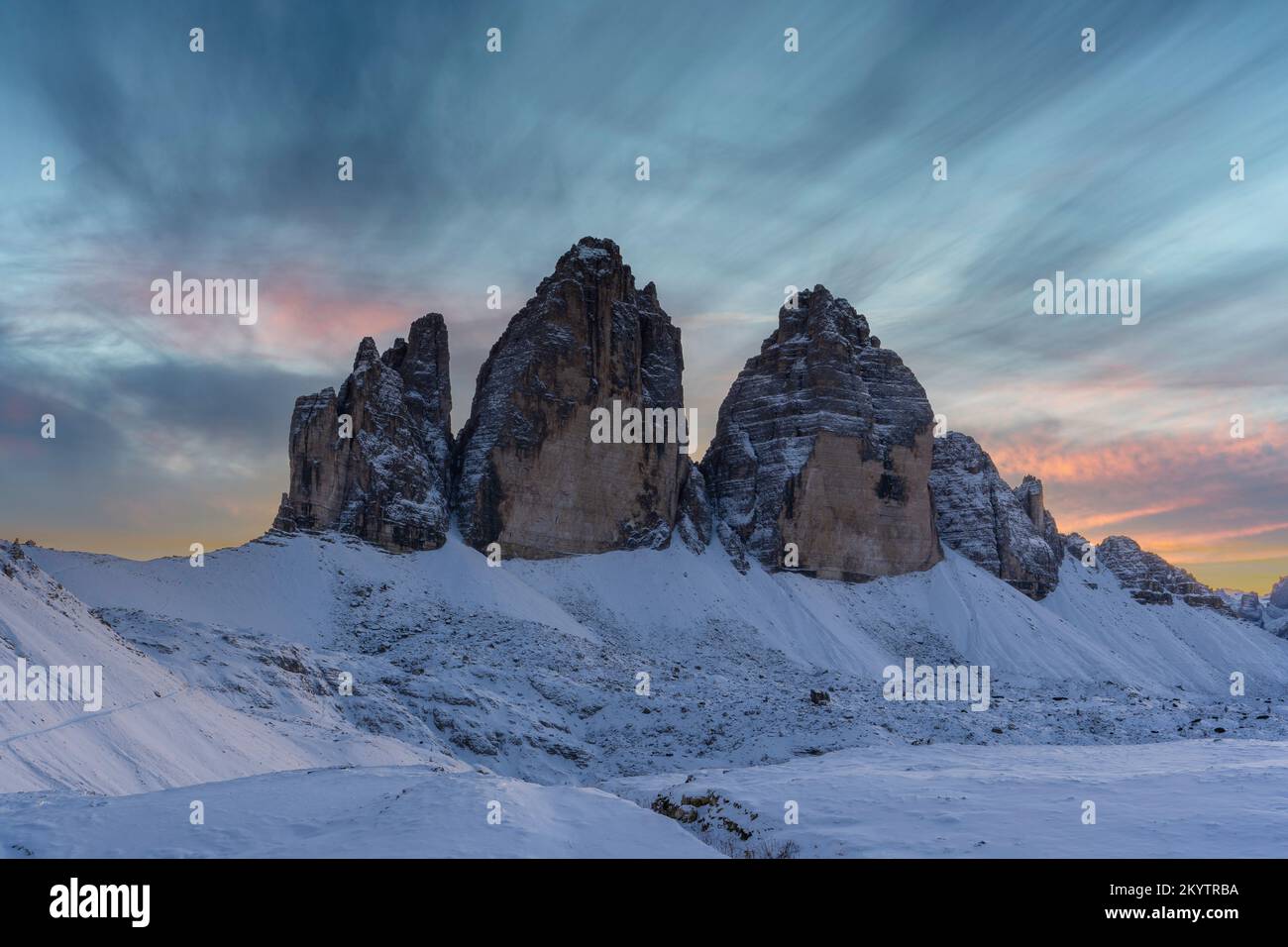 Le tre vette del Lavaredo (Dolomiti - Italia) Foto Stock