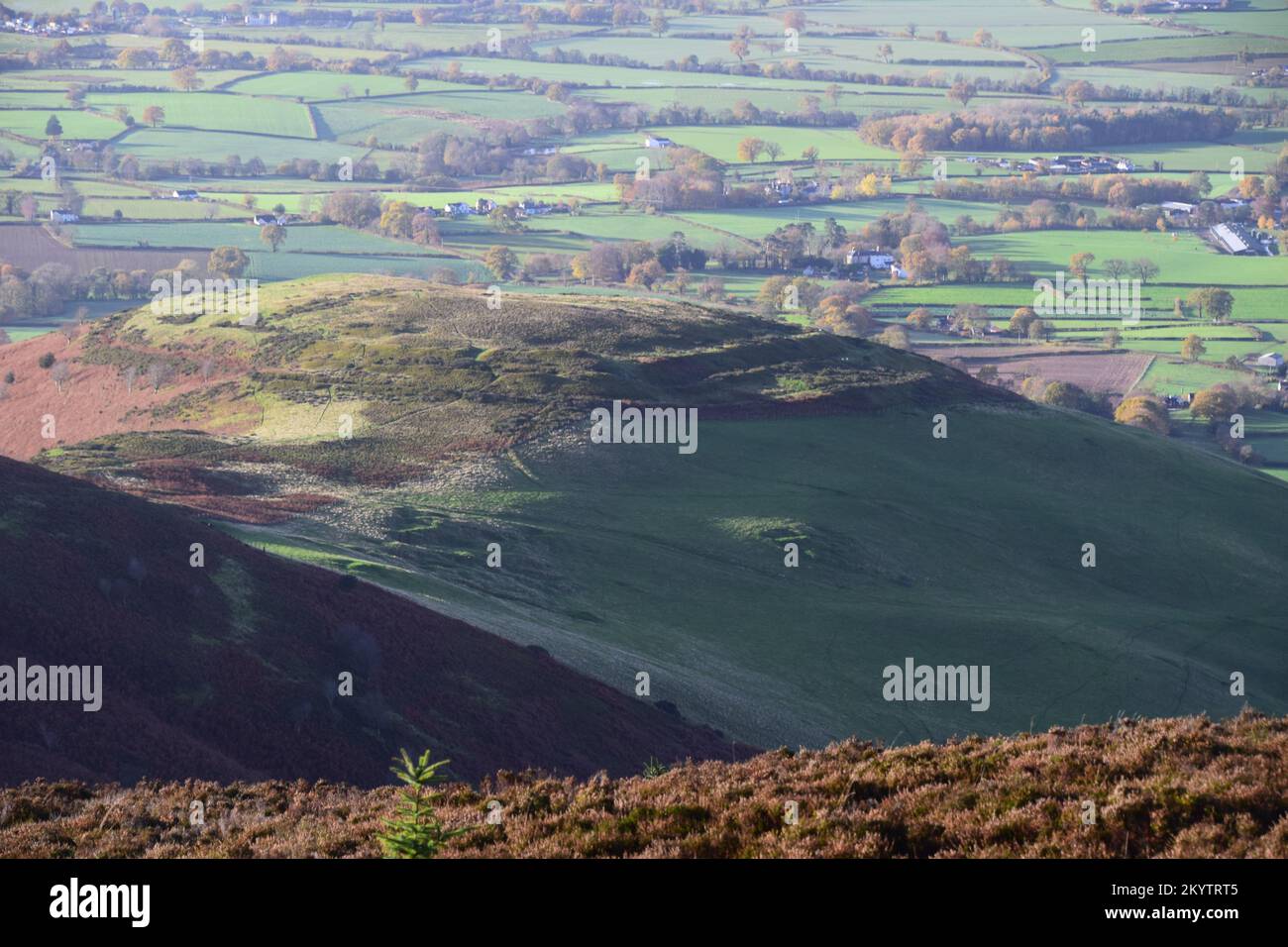 Storia nelle colline gallesi, le colline erano il centro della società Foto Stock