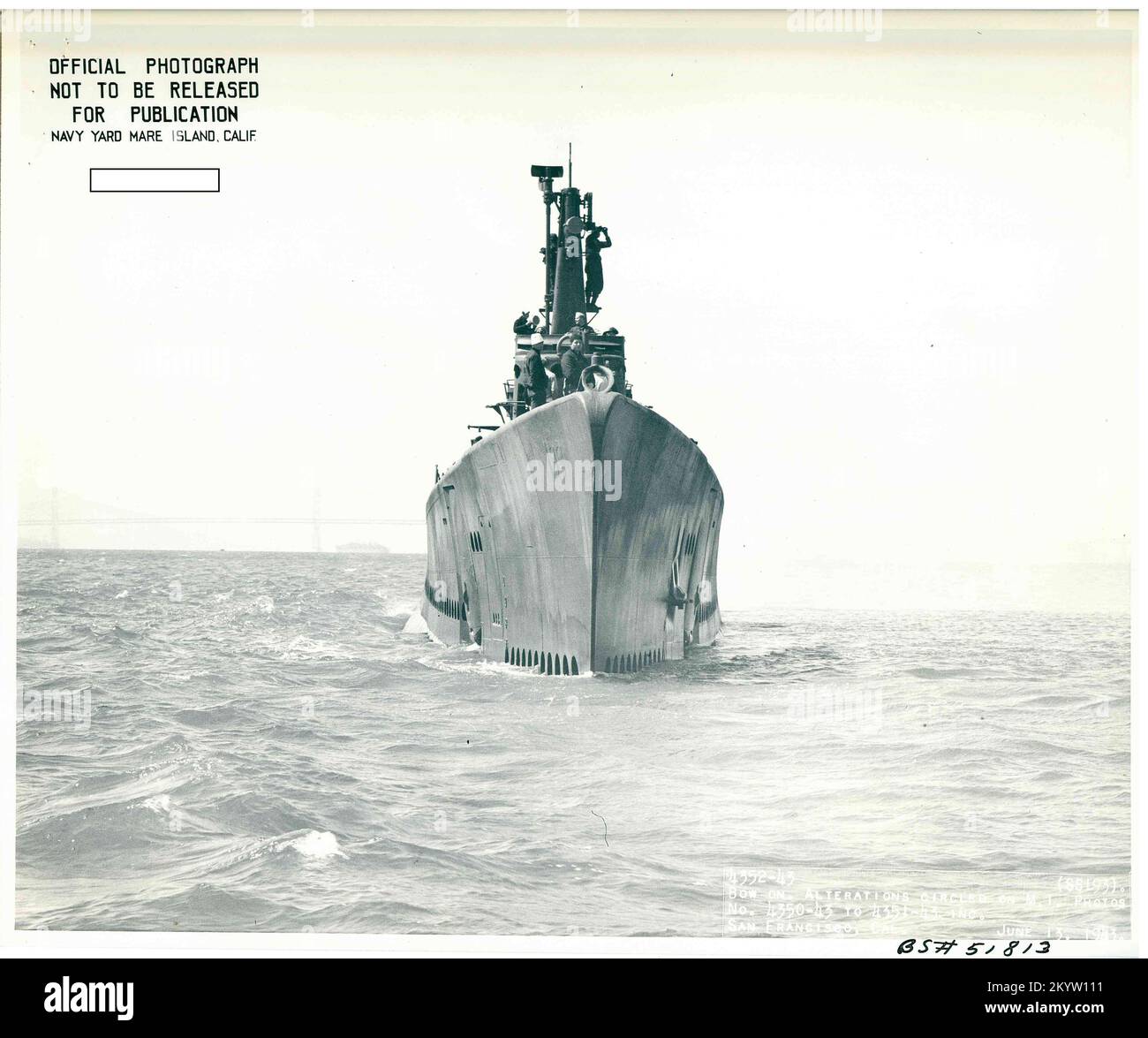 Fotografia del pesce spada della USS (SS-193) , navi, navi navali, barche, storia navale, Navy Foto Stock