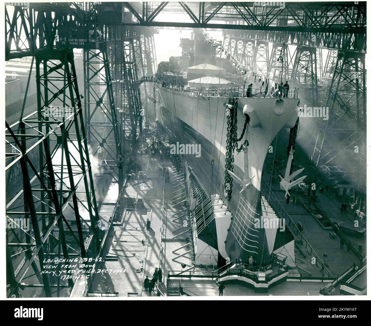 Fotografia della USS New Jersey (BB-62) , navi, Navali, Barche, Storia Navale, Navy Foto Stock