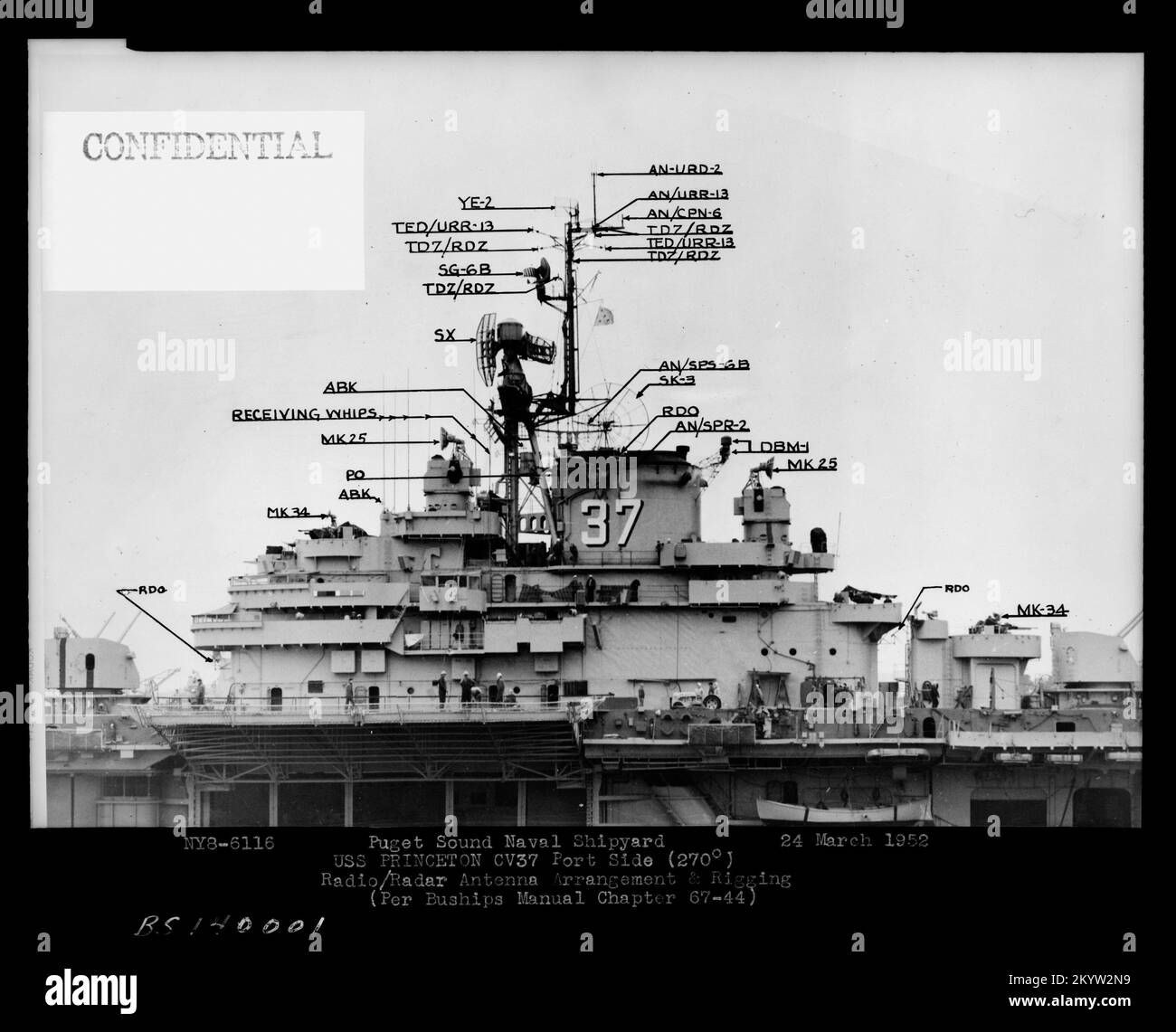 CV 37 Princeton , navi, Navali, Barche, Storia Navale, Navy Foto stock -  Alamy