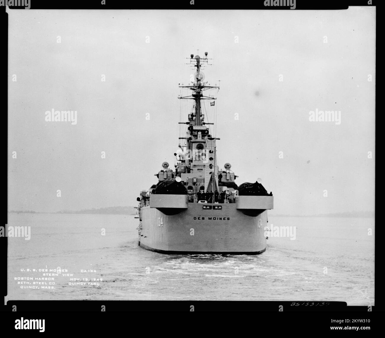 CA 134 Des Moines [19-NN-CA 134 Des Moines-133139] , navi, Navali, Barche, Storia Navale, Navy Foto Stock